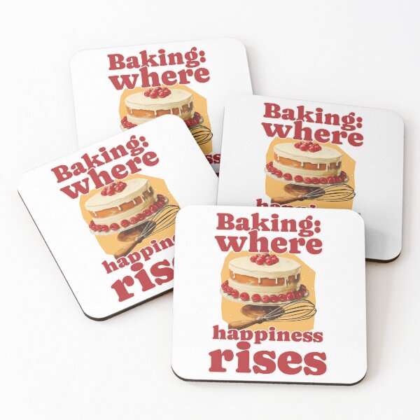 Item preview, Baking: where happiness rises joy baking designed and sold by SparkMartet.