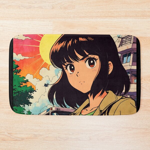 Item preview, Gitega Burundi Africa Retro Anime Girl 80s Vintage Travel designed and sold by Retro-Anime9.