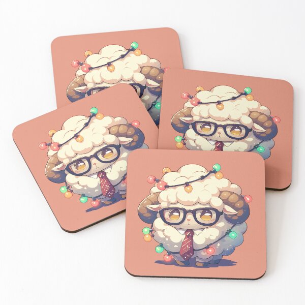 Item preview, Corporate ram sheep tangled in Christmas lights designed and sold by etherElric.