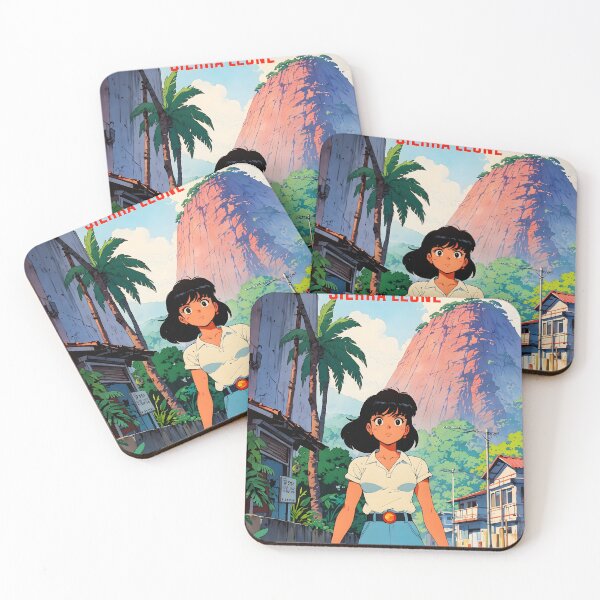 Item preview, Freetown Sierra Leone Africa Retro Anime Girl 80s Vintage Travel designed and sold by Retro-Anime9.