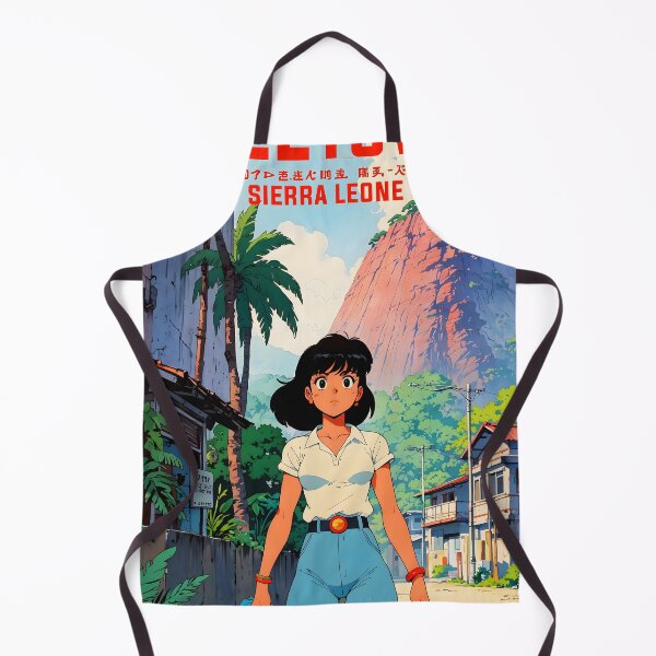 Item preview, Freetown Sierra Leone Africa Retro Anime Girl 80s Vintage Travel designed and sold by Retro-Anime9.