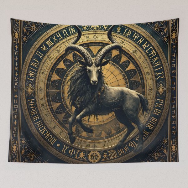 Item preview, Irate Goat with Runes designed and sold by HabitableMoons.