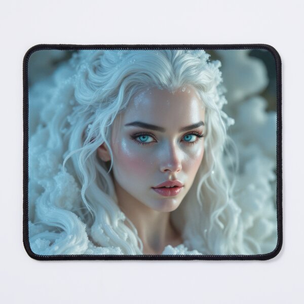 Item preview, Snow Elemental with Platinum Blonde Hair and Frosty Aura designed and sold by WickedFairySt.