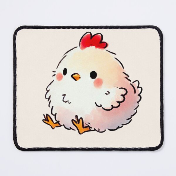Item preview, Fluffy white baby chicken  designed and sold by DaintyDooodles.