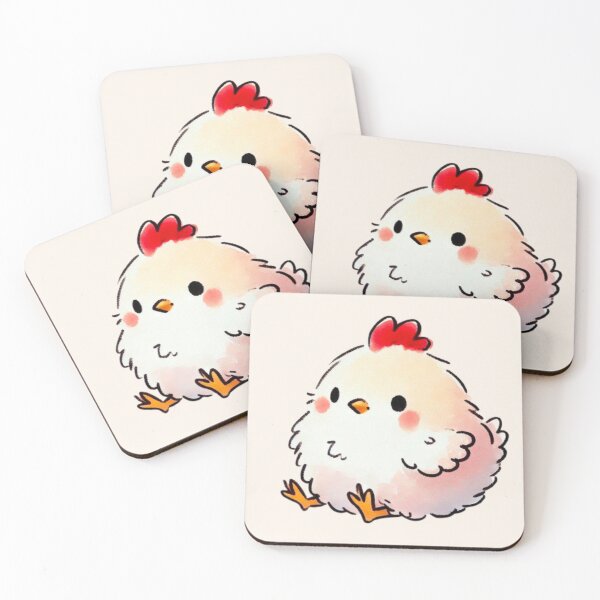 Item preview, Fluffy white baby chicken  designed and sold by DaintyDooodles.