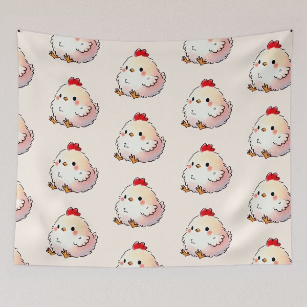 Item preview, Fluffy white baby chicken  designed and sold by DaintyDooodles.