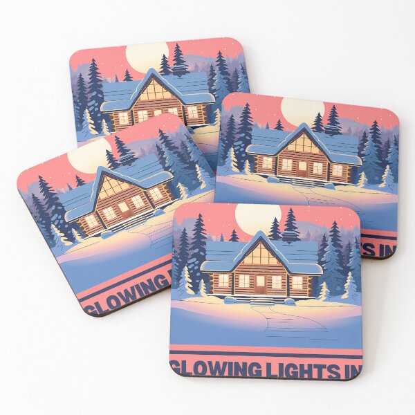 Item preview, Glowing Cabin in Frosty Nights designed and sold by Crush-Vogue.
