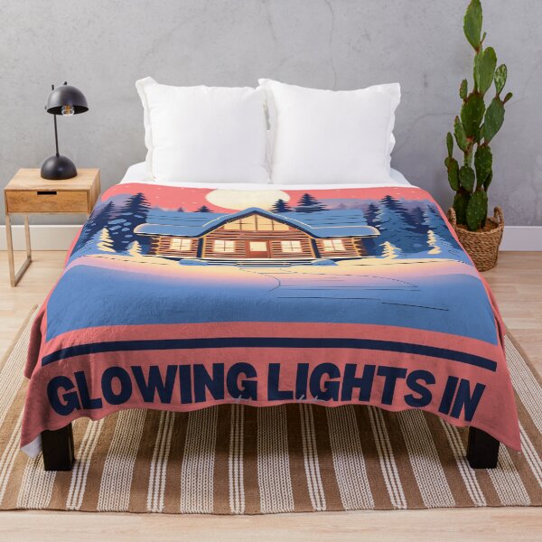 Item preview, Glowing Cabin in Frosty Nights designed and sold by Crush-Vogue.