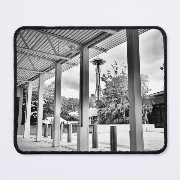 Item preview, Urban photo of the space needle in Seattle. Black and white. designed and sold by Venusflysnap.