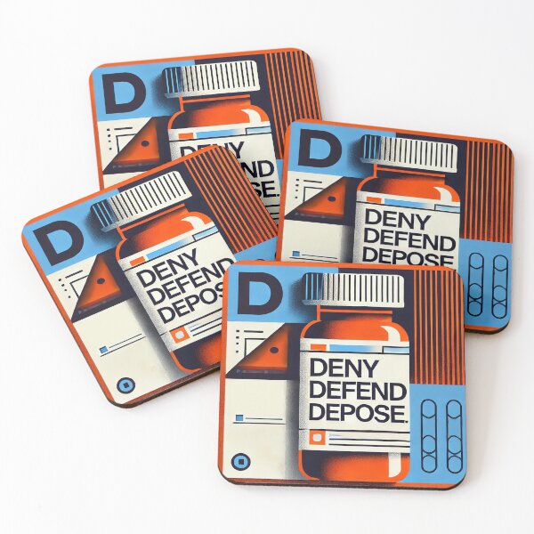 Item preview, DENY DEFEND DEPOSE Prescription Bottle Bold Text Graphic Art designed and sold by brehto.