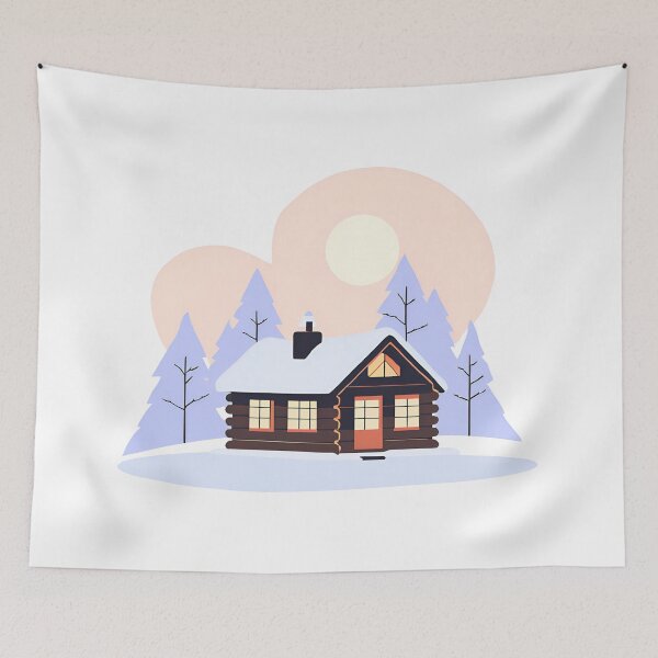 Item preview, Cozy Cabin in Winter Wonderland designed and sold by Crush-Vogue.
