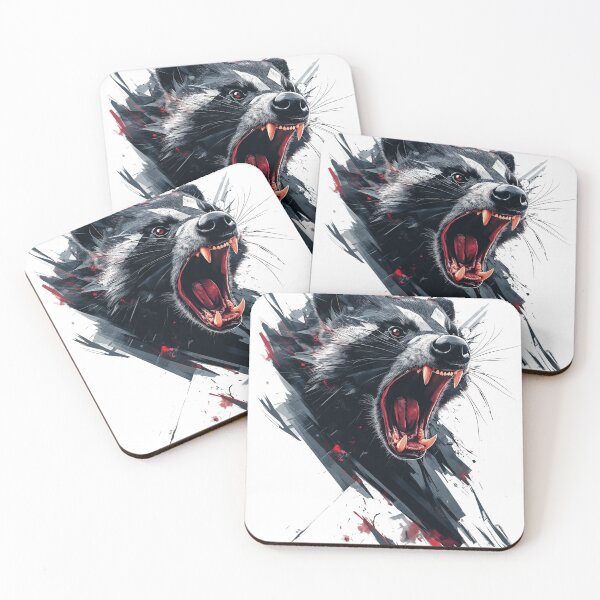 Item preview, Fierce Honey Badger in a geometric style designed and sold by PeffysArt.