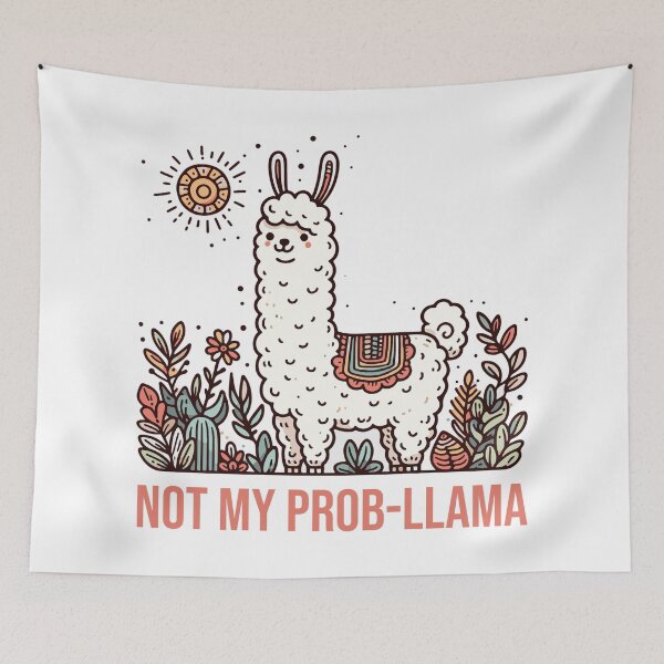 Item preview, No prob-llama designed and sold by drowndeep.