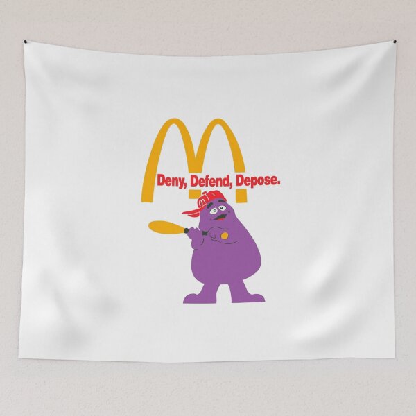 Item preview, Deny, Defend, Depose. Grimace Baseball Bat designed and sold by brehto.
