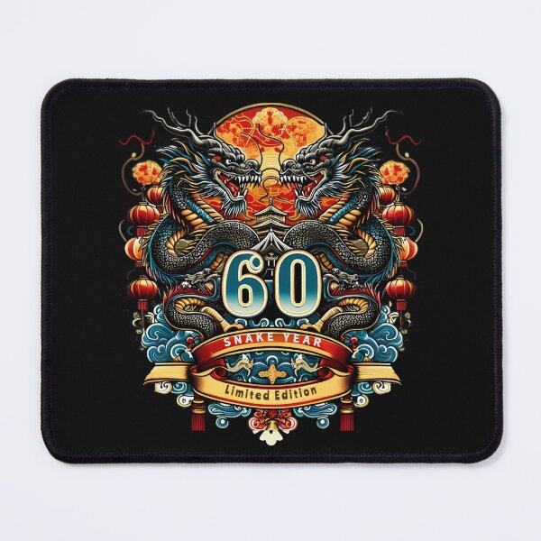 Item preview, 60 year old Birthday 60th Born 1965 Chinese Year of the Snake 2025 designed and sold by BeaverFriends.