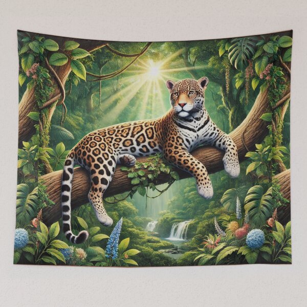 Item preview, "Rainforest Majesty: Jaguar on the Tree" designed and sold by Meta2Physical.