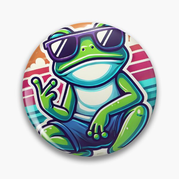 Item preview, Cool and Chill Frog with Swag Vibes designed and sold by shrolts.