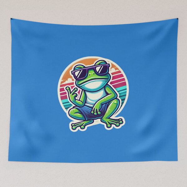 Item preview, Cool and Chill Frog with Swag Vibes designed and sold by shrolts.