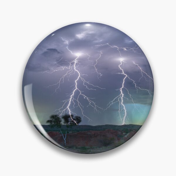 Item preview, Devil's Marbles Storm - NT Australia Twin Forked Lightning designed and sold by Adam Gormley.