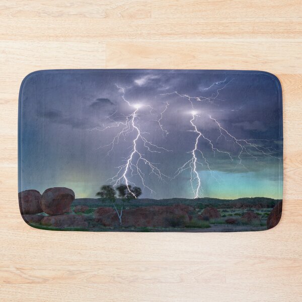 Item preview, Devil's Marbles Storm - NT Australia Twin Forked Lightning designed and sold by Adam Gormley.