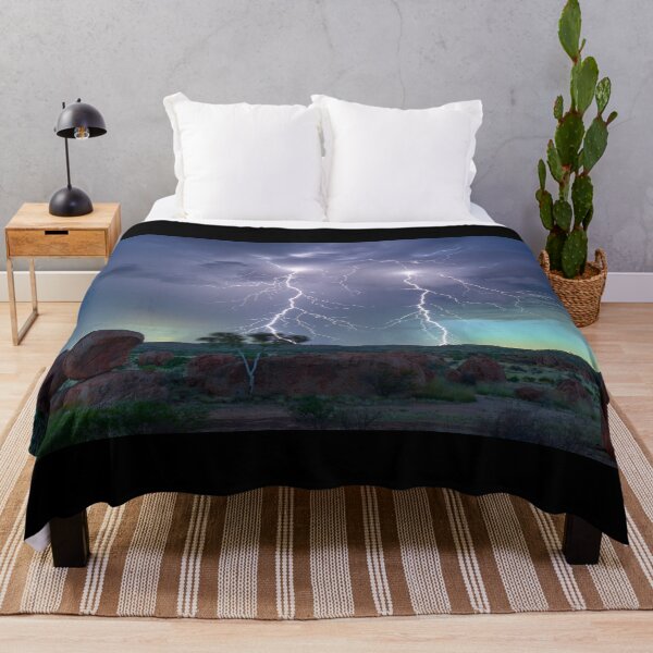 Item preview, Devil's Marbles Storm - NT Australia Twin Forked Lightning designed and sold by Adam Gormley.