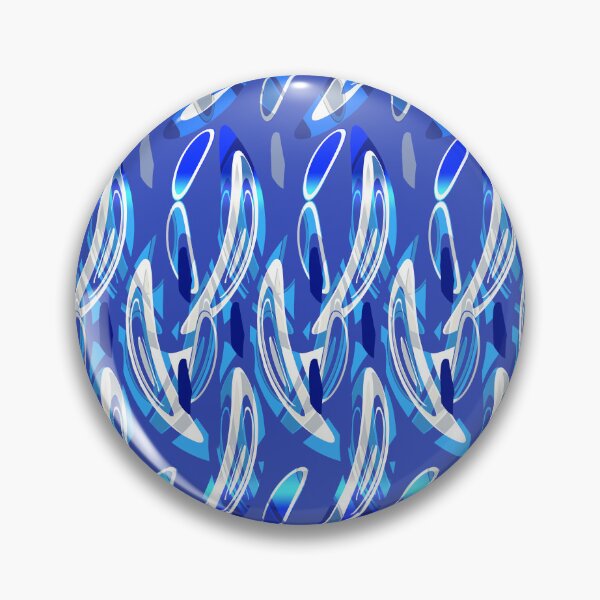 Item preview, Blue Modern Abstract Fashion Pattern Seamless Repeat designed and sold by Sharon Schwalbe.