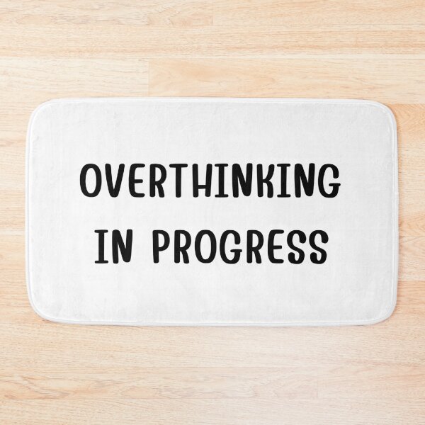 Item preview, Overthinking in Progress T-Shirt Words tee best gift for friends designed and sold by Vamos Store.