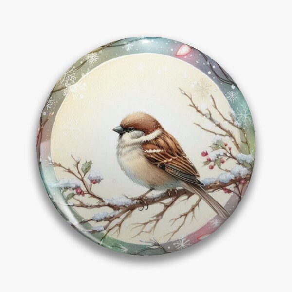 Item preview, Winter Bird with Christmas Lights designed and sold by DesignsbyVelvet.