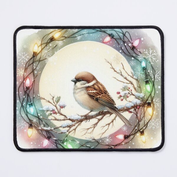 Item preview, Winter Bird with Christmas Lights designed and sold by DesignsbyVelvet.