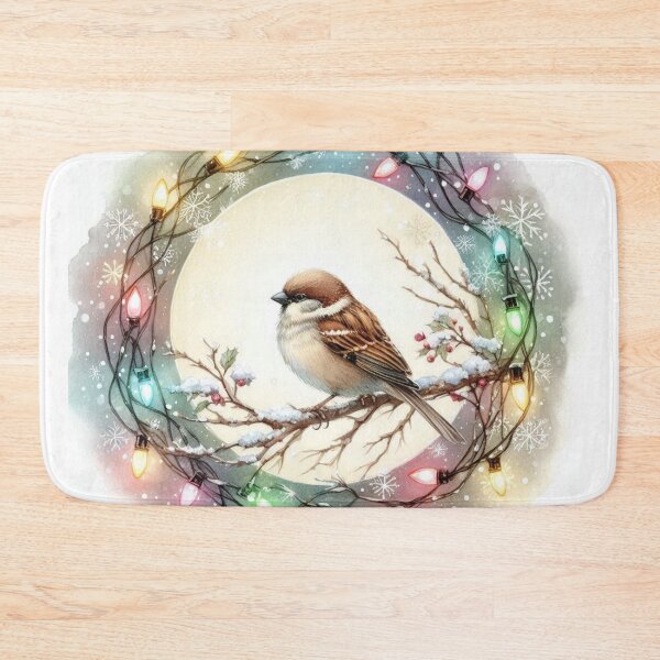 Item preview, Winter Bird with Christmas Lights designed and sold by DesignsbyVelvet.