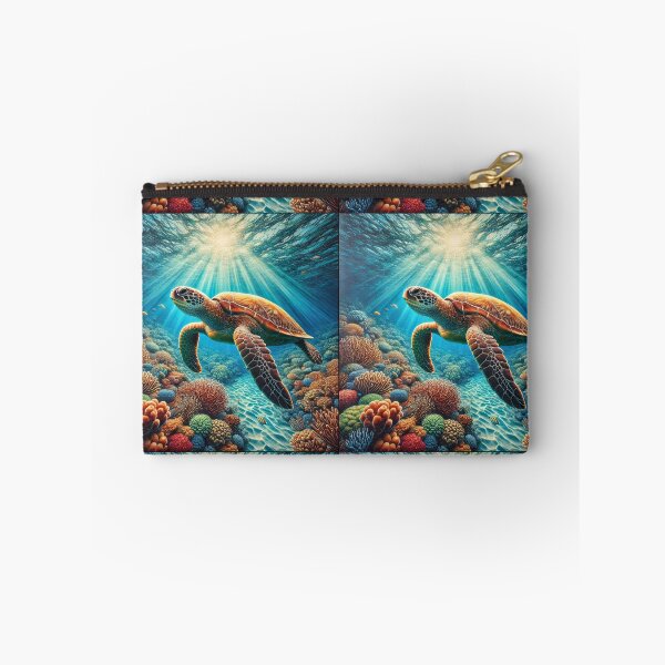 Item preview, Graceful Glide: Sea Turtle in the Coral Reef designed and sold by Meta2Physical.