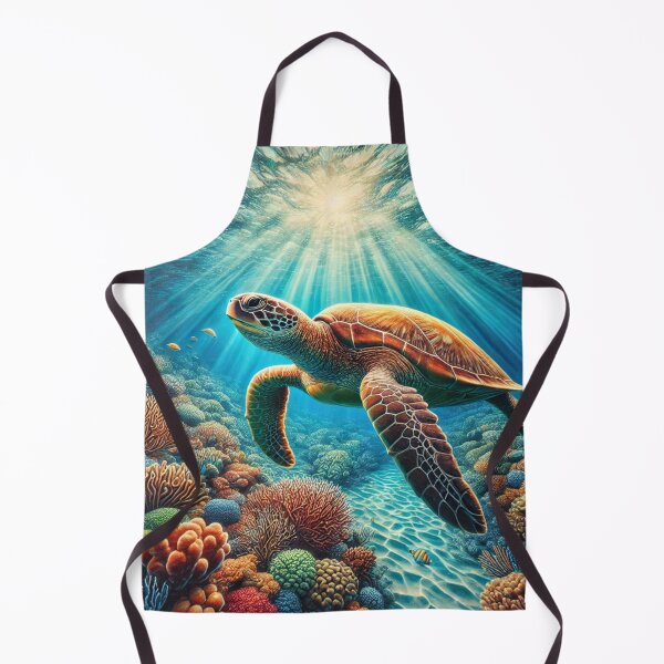 Item preview, Graceful Glide: Sea Turtle in the Coral Reef designed and sold by Meta2Physical.