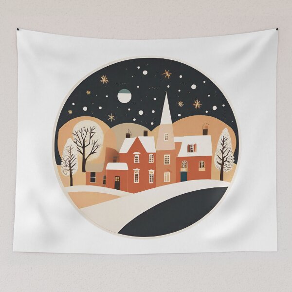 Item preview, Winter Night Village Serenity designed and sold by Crush-Vogue.