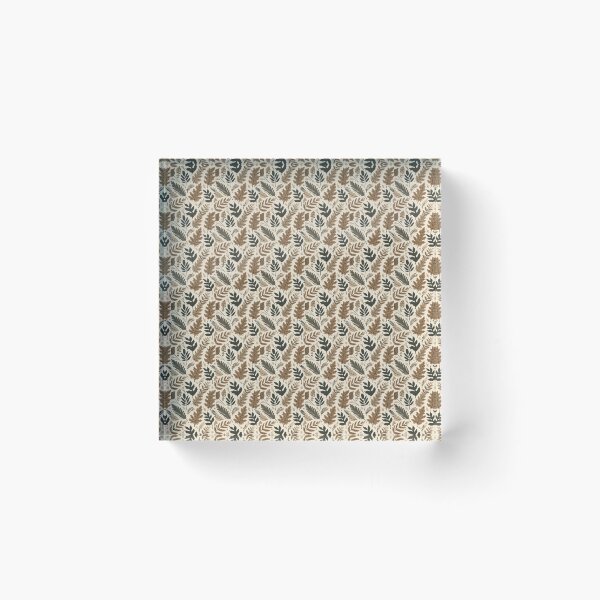 Item preview, Earthy Tones Leaf Pattern designed and sold by RuggedSchemes.