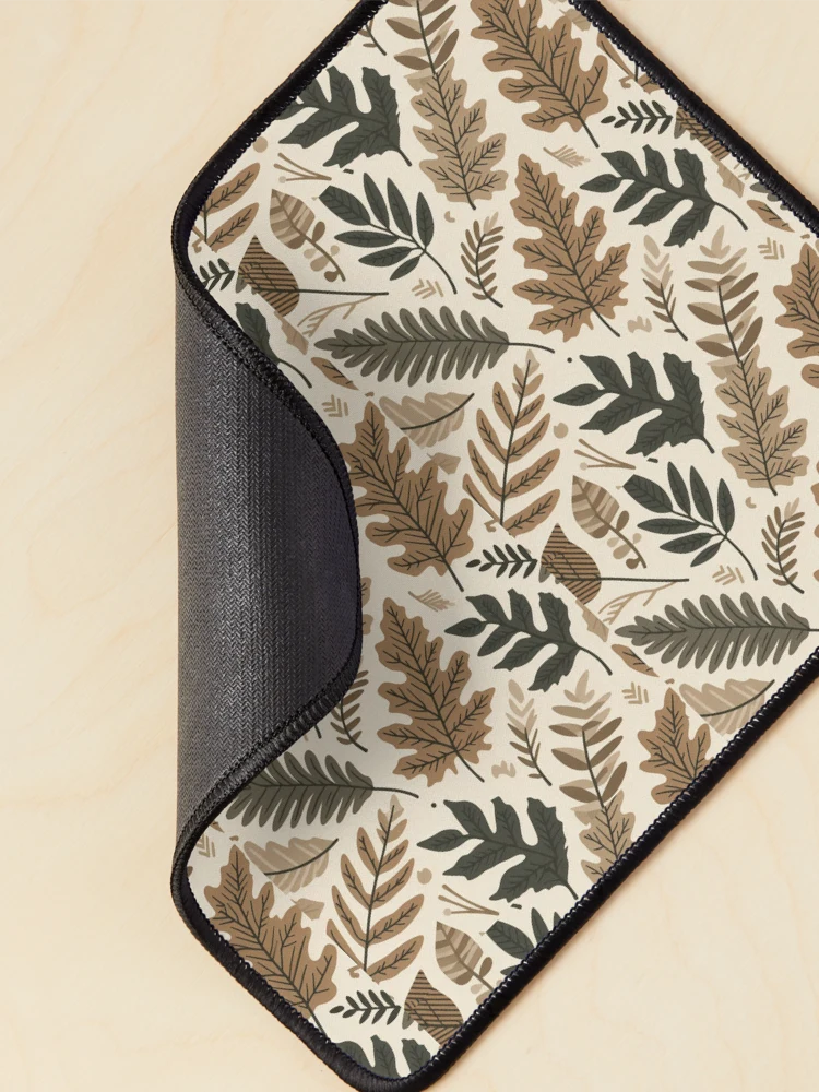 Thumbnail 2 of 5, Mouse Pad, Earthy Tones Leaf Pattern designed and sold by RuggedSchemes.