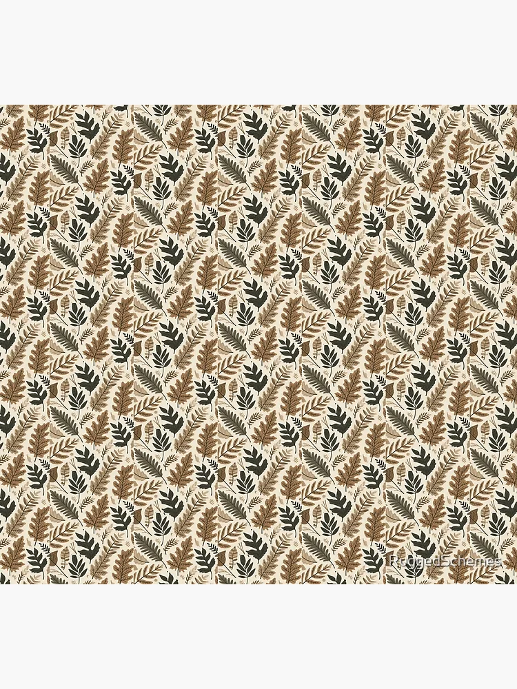 Thumbnail 5 of 5, Socks, Earthy Tones Leaf Pattern designed and sold by RuggedSchemes.
