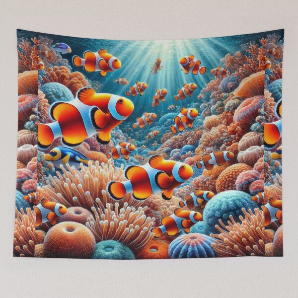 Item preview, Underwater Harmony: Clownfish and Coral Reef designed and sold by Meta2Physical.