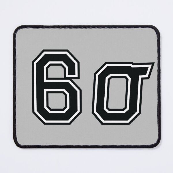 Item preview, Six Sigma Jersey (black & white) designed and sold by QICuriosities.