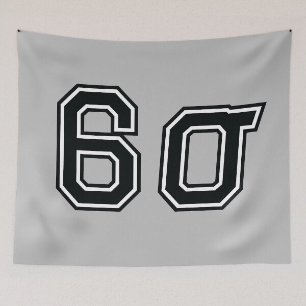 Item preview, Six Sigma Jersey (black & white) designed and sold by QICuriosities.