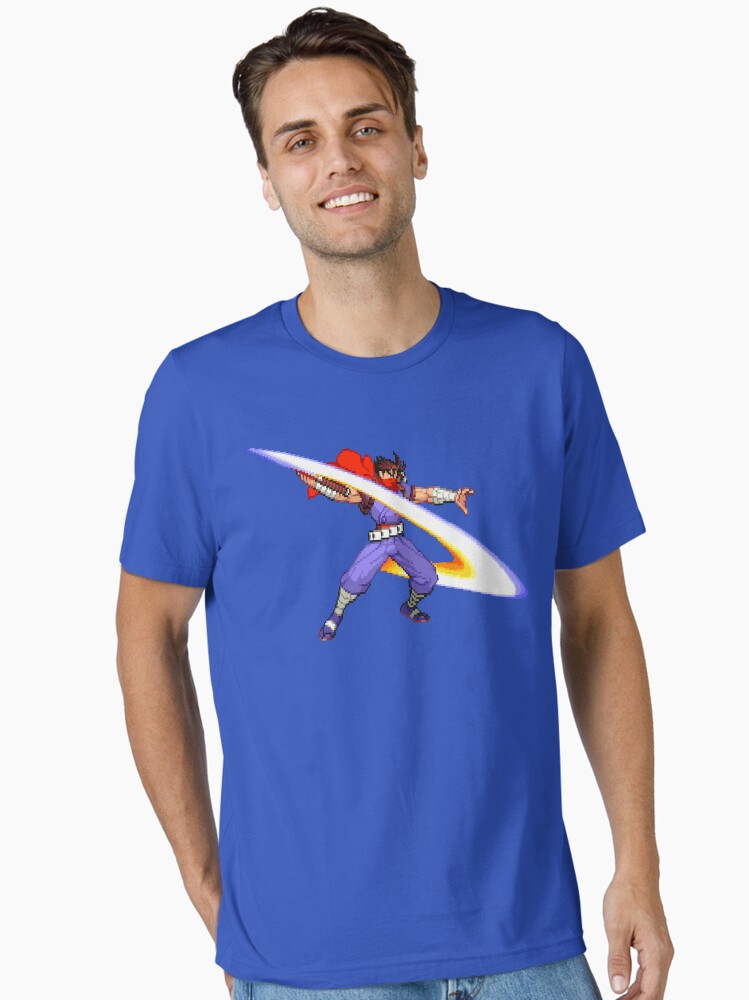 Thumbnail 1 of 7, Essential T-Shirt, Strider Hiryu Back Slash MvC2 designed and sold by ropified.