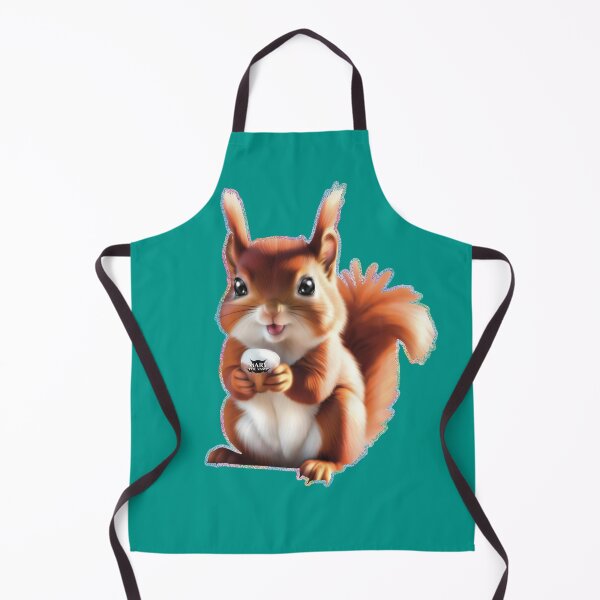Item preview, Cute Baby Red Squirrel With Hazelnut On Snowy Tree designed and sold by Mary The Vamp.