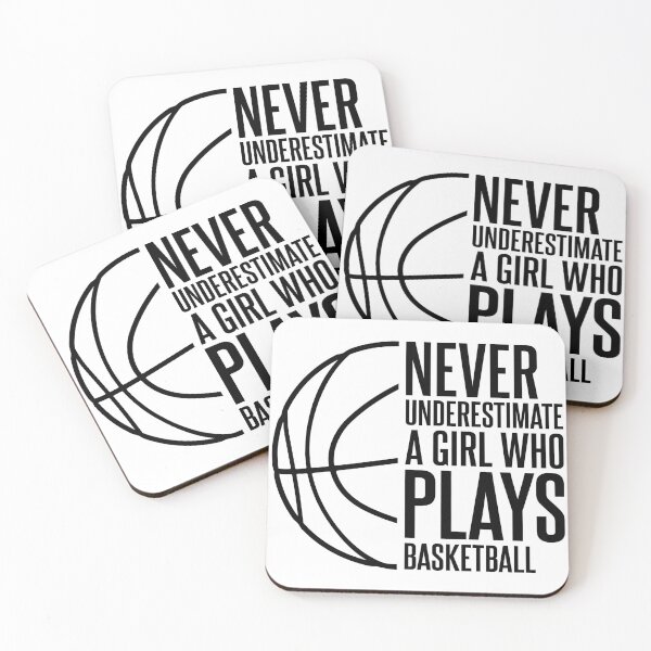Item preview, never underestimate a girl who play Basketball designed and sold by MYpngShop.