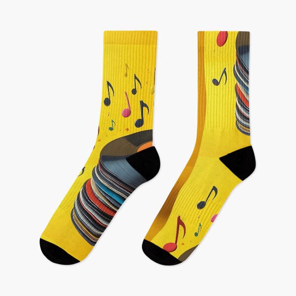 Item preview, Abstract Musical Scale Black and Yellow Harmony designed and sold by RadDeck.