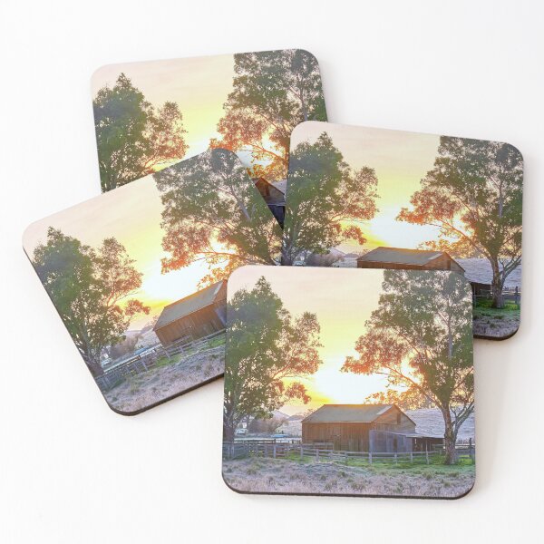Item preview, Farming Victorian Australia Country Scenery Frosty Sunrise designed and sold by Adam Gormley.