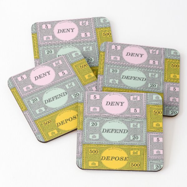 Item preview, DENY DEFEND DEPOSE Monopoly Money designed and sold by brehto.