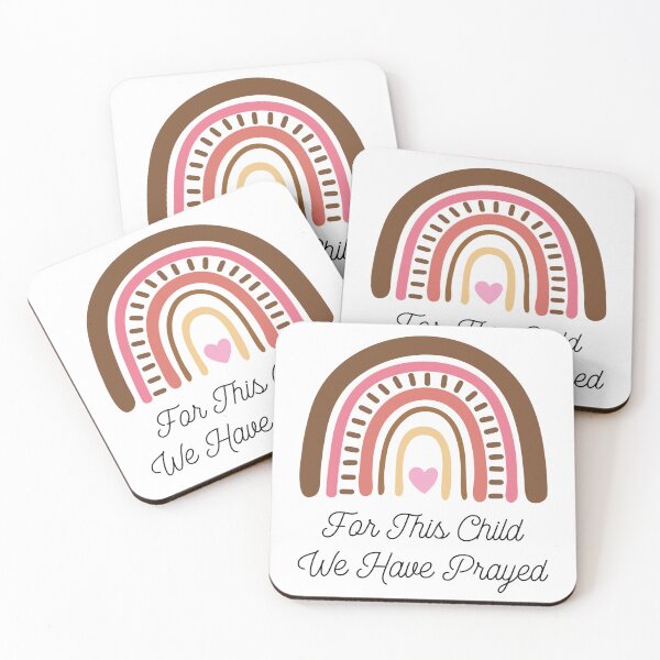 Item preview, For This Child We Have Prayed Boho Rainbow designed and sold by NesaArtSpace.