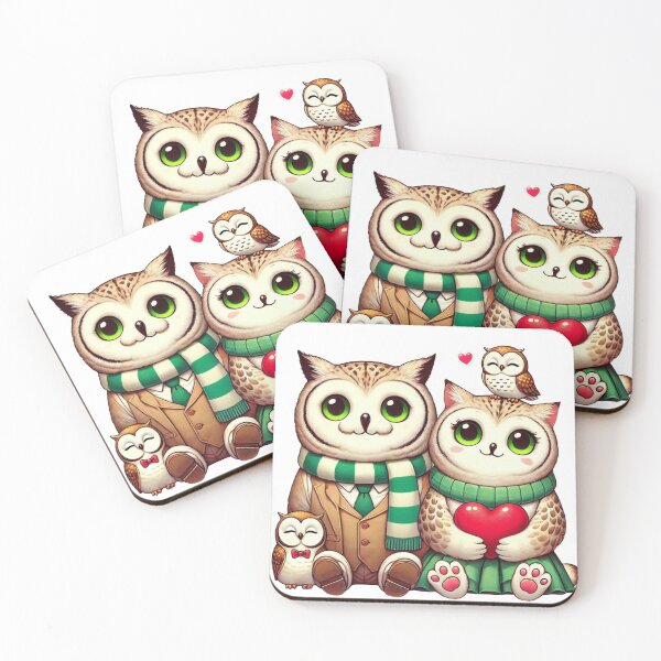 Item preview, Owls love and family designed and sold by MigWhimsy.