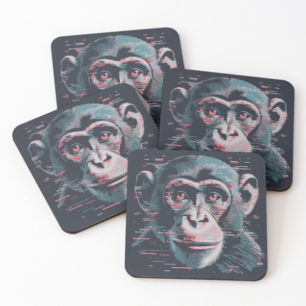 Item preview, Glitch Effect Monkey Illustration designed and sold by RedCaterpillar.