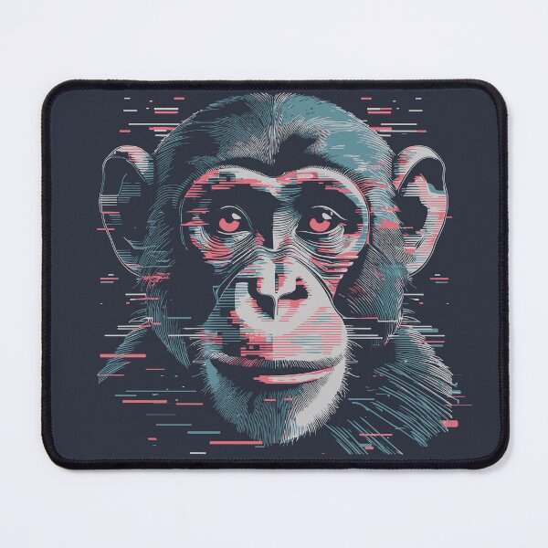 Item preview, Glitch Effect Monkey Illustration designed and sold by RedCaterpillar.