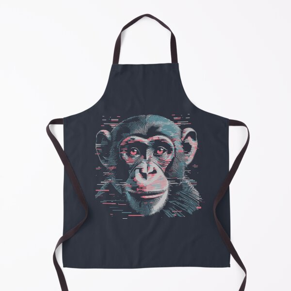 Item preview, Glitch Effect Monkey Illustration designed and sold by RedCaterpillar.